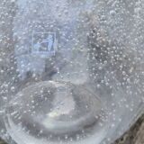 Small bubbled vase in blown glass