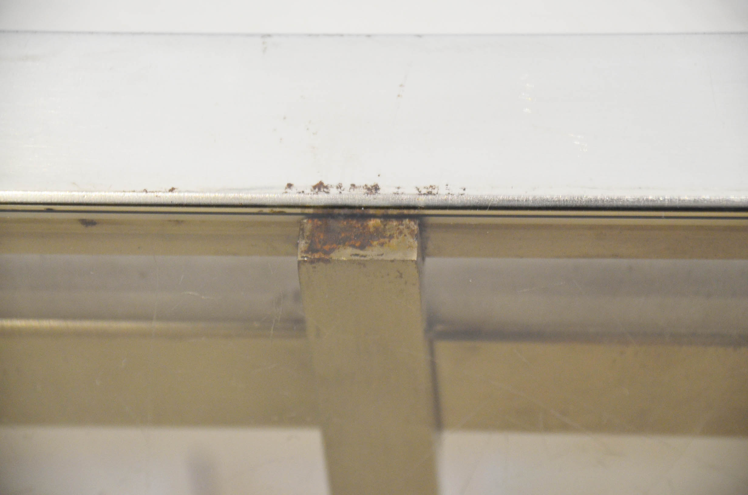 Jansen House coffee table by Guy Lefèvre steel glass 1970