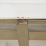 Jansen House coffee table by Guy Lefèvre steel glass 1970