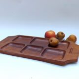 Scandinavian vintage aperitif teak platter