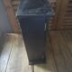 Medicine cabinet toilet solid wood black patinated