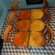 Set of 6 chairs bistro Baumann 1950