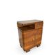 Tables de chevet Art déco italiennes en noyer, années 1940.