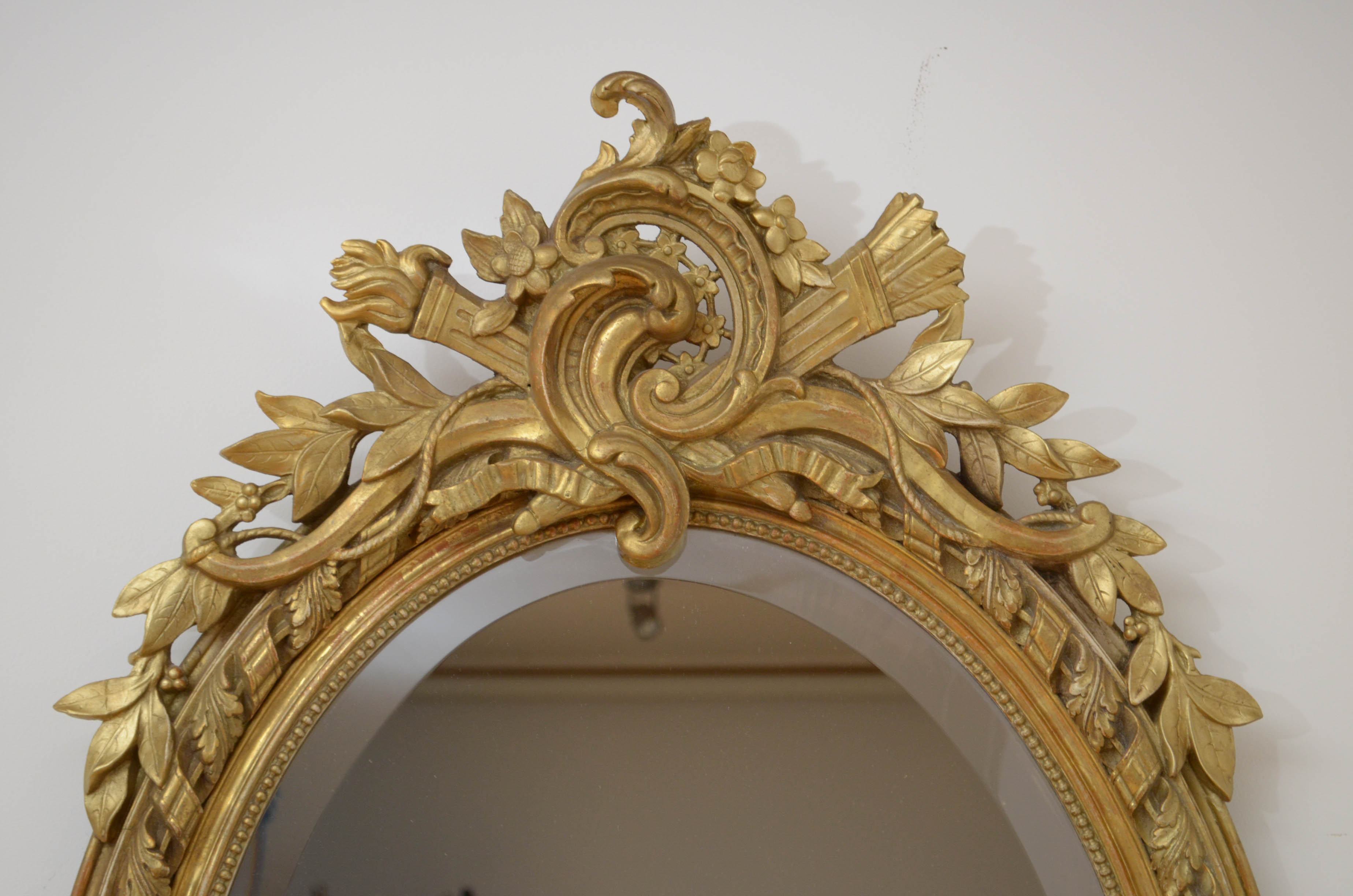 19th century gilt wall mirror - 112x70cm