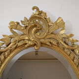 Miroir mural doré du XIXe siècle - 112x70cm