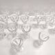 Postmodern Set of Eighteen Solid Crystal Drinking Glasses by Kosta Boda, Sweden