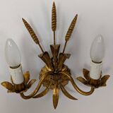 Pair of wheat ear wall lights
