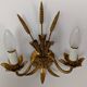 Pair of wheat ear wall lights