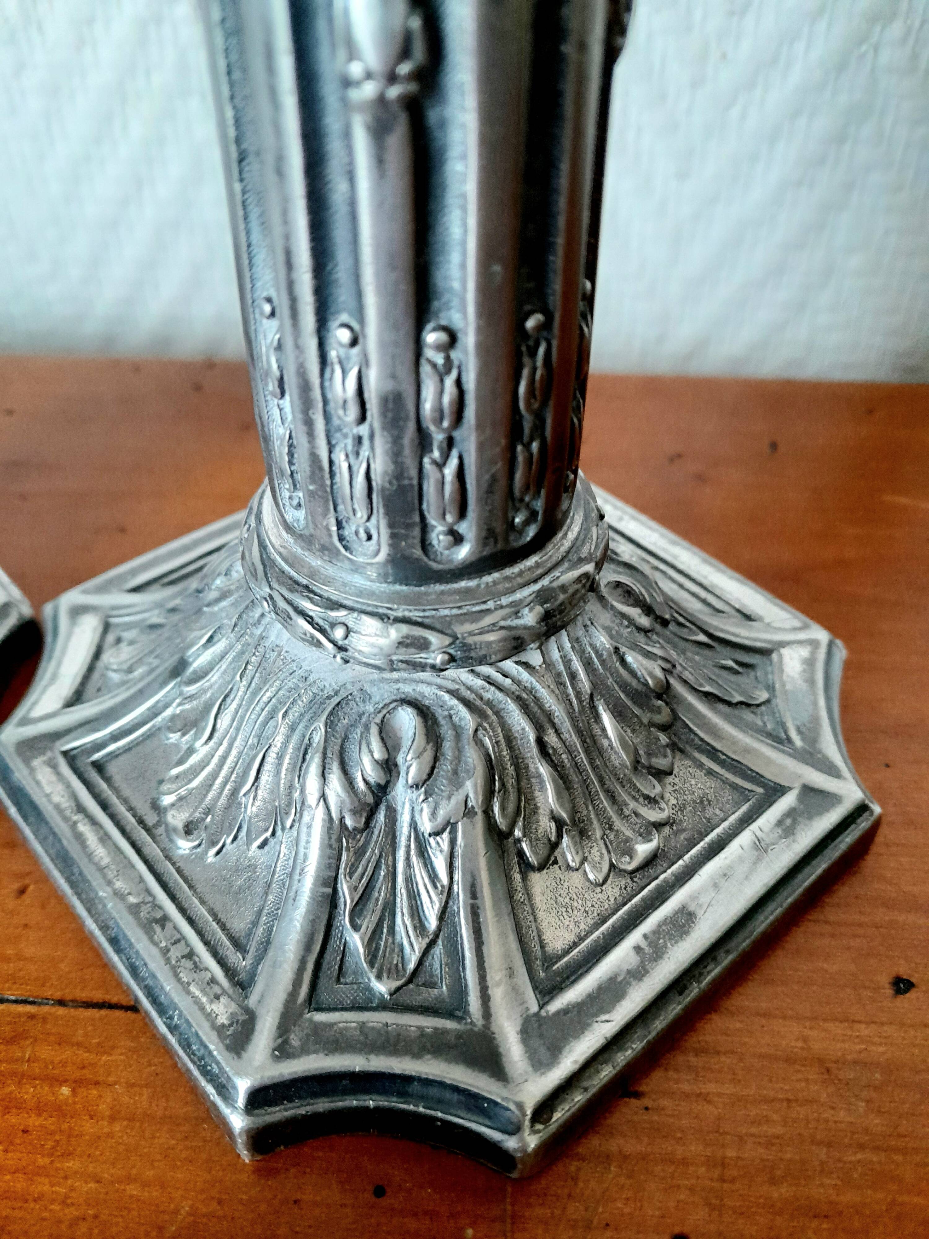 Pair of candlesticks by Victor Saglier 19th century