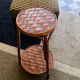 Side table / Occasional table Chestnut. Vintage rattan.