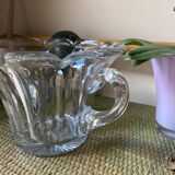 Molded pressed glass cup