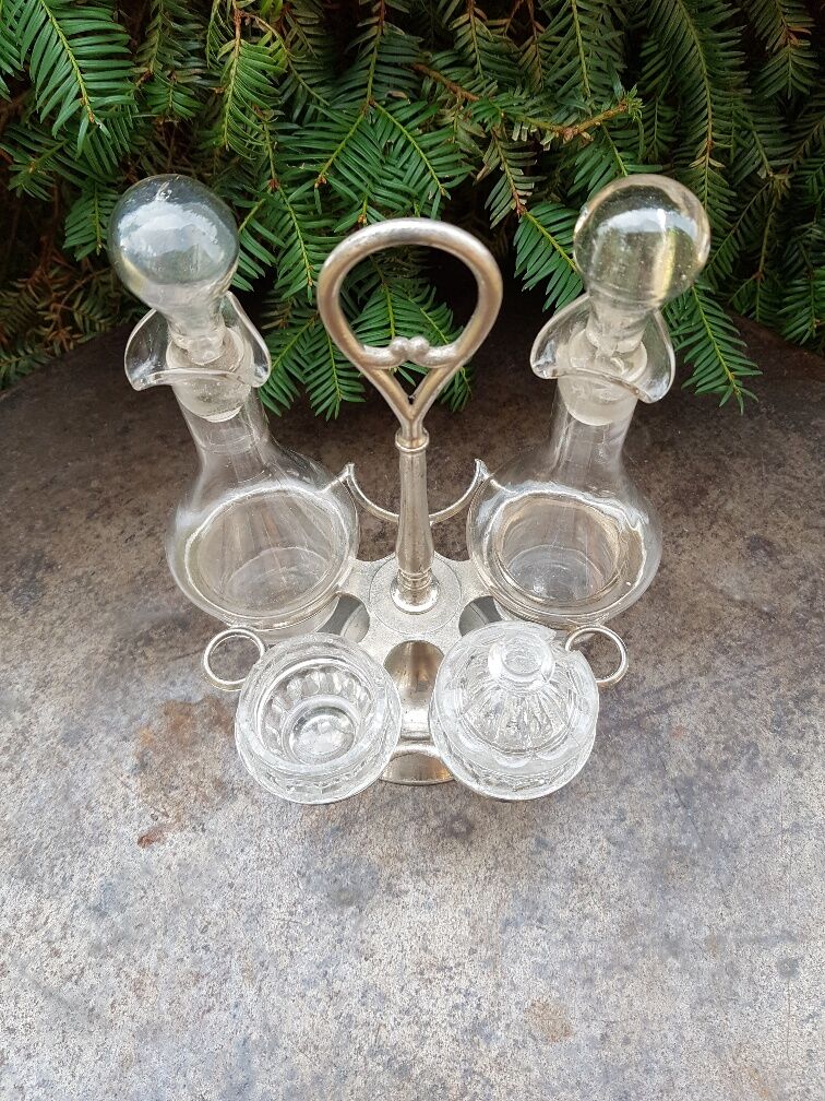 Servant table service oil vinegar late XIX th