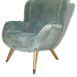 50 60 year flesh wing bergere Chair