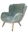 Fauteuil bergere wing chair année 50 60