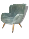 Fauteuil bergere wing chair année 50 60