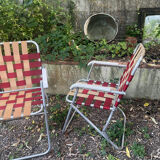 Paire de chaises pliantes