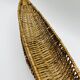 Vintage elongated wicker basket
