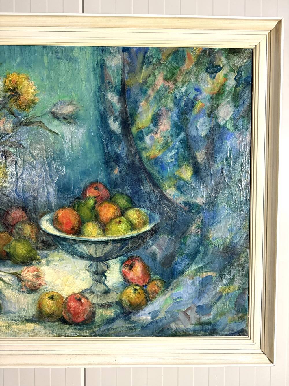 Large mid-century  still-life painting 1962