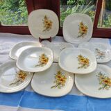 10 flat plates Gien