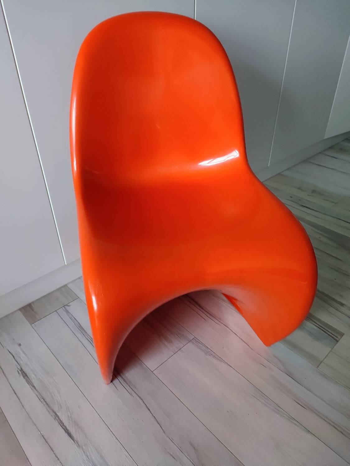 Orange Panton chairs 1974