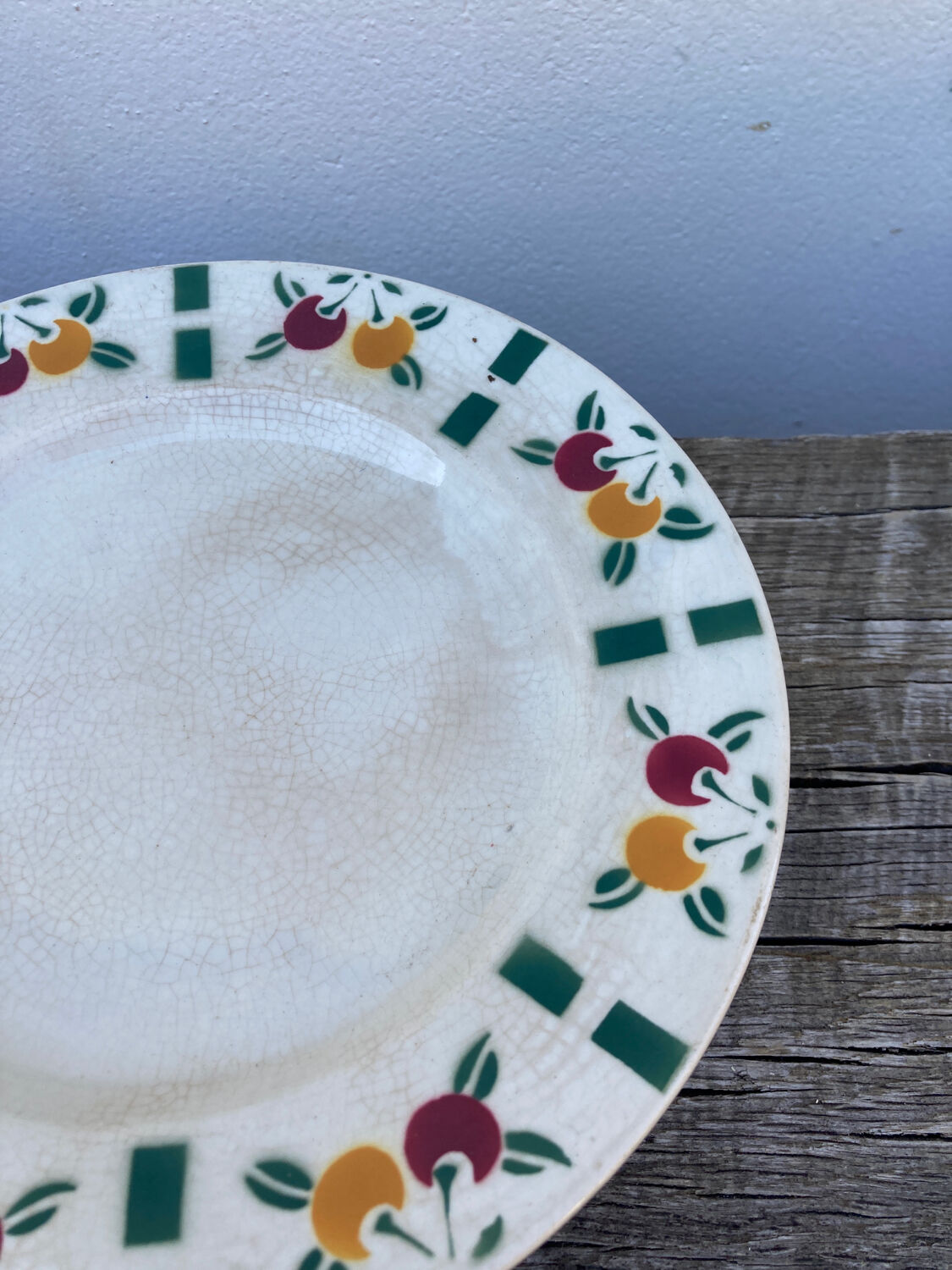Gien compotier in fruit white ceramic