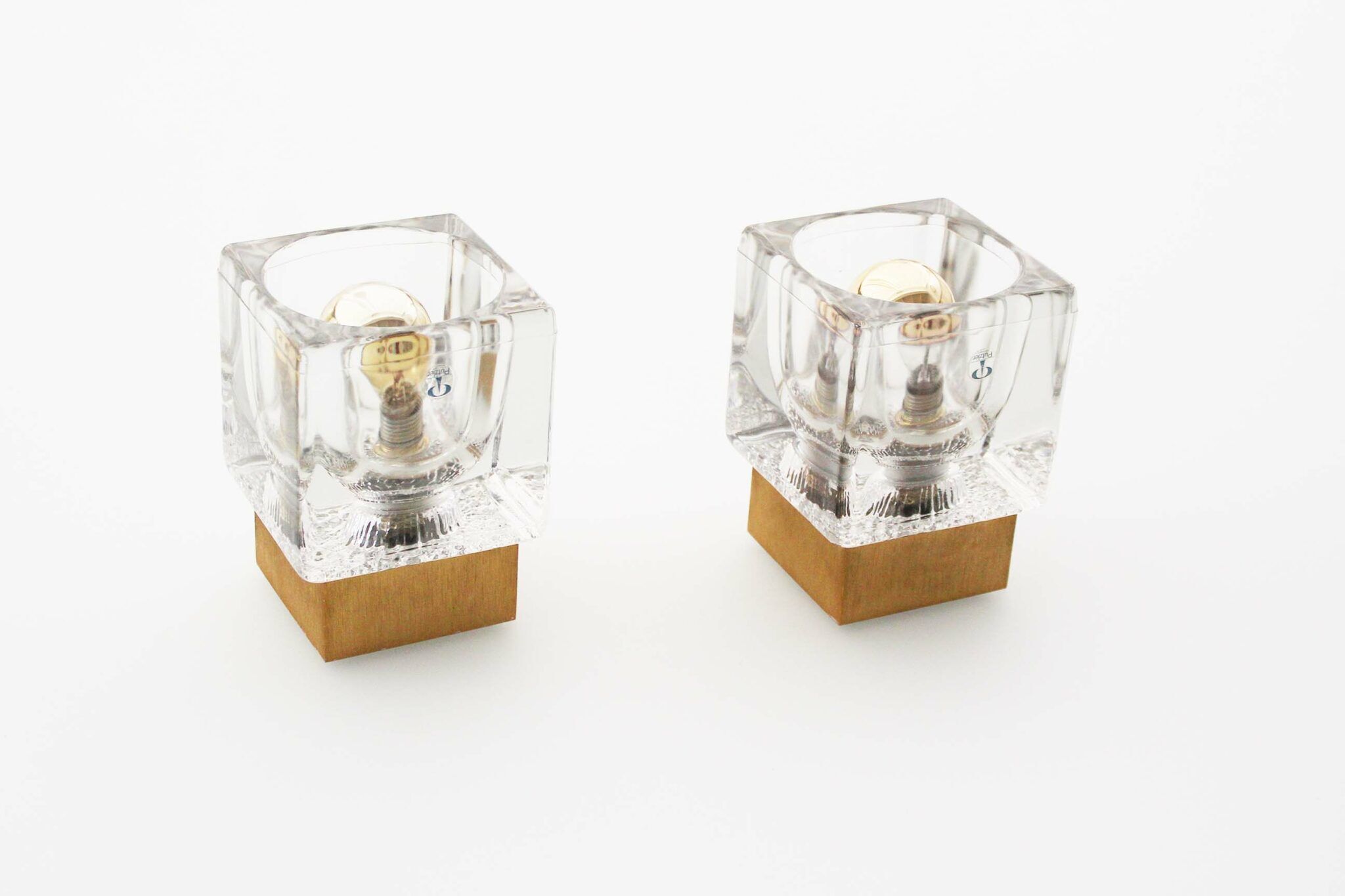 Fantastic set of 2 Sputnik Peill Putzler Wall Sconces