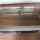 Coffee table chrome and smoked glass