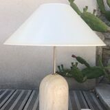 Vintage lamp in Italian travertine 1970