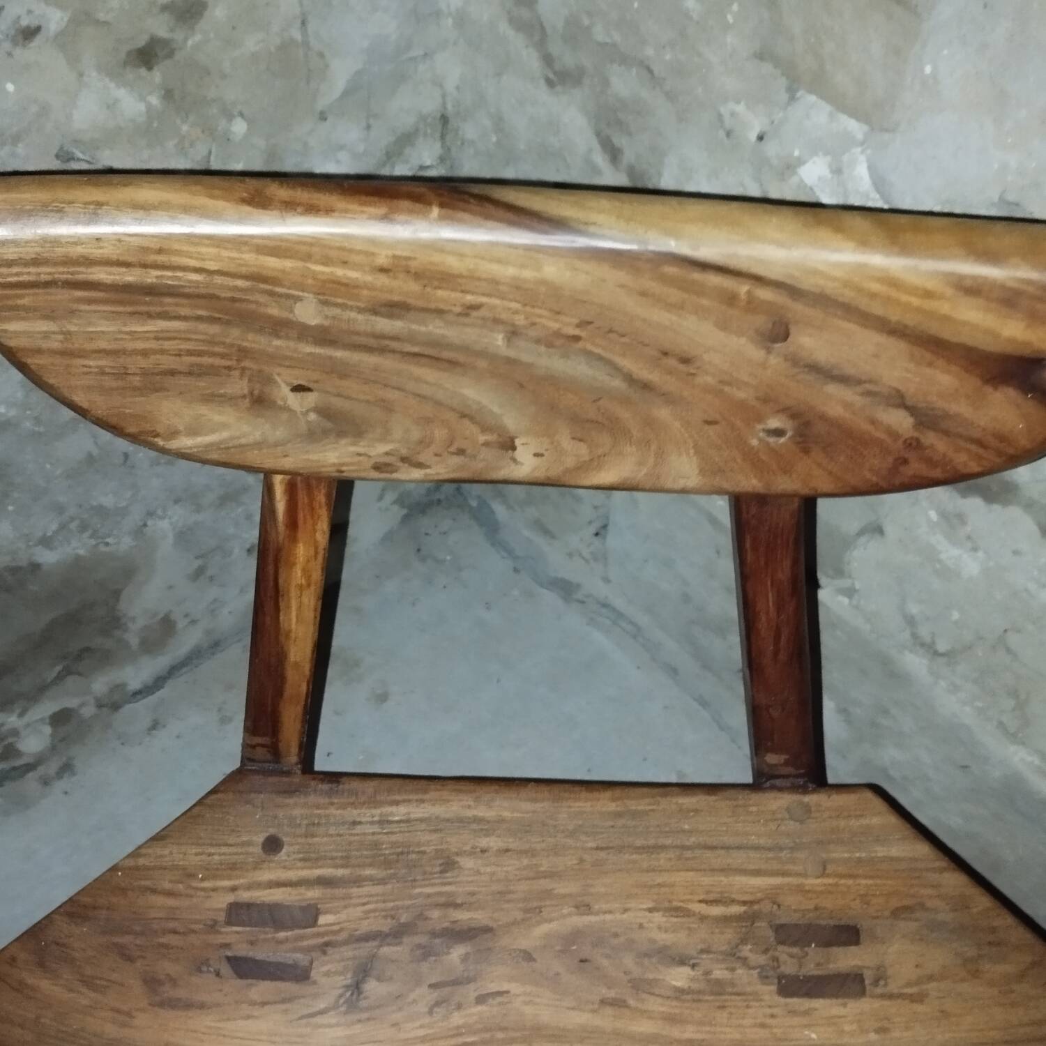 Pair of brutalist chairs from the 70s