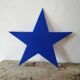 Vintage blue plexiglass sign letter "Star"