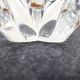 DAUM France pair of crystal candlesticks "Starfish" large model, 1960/1970
