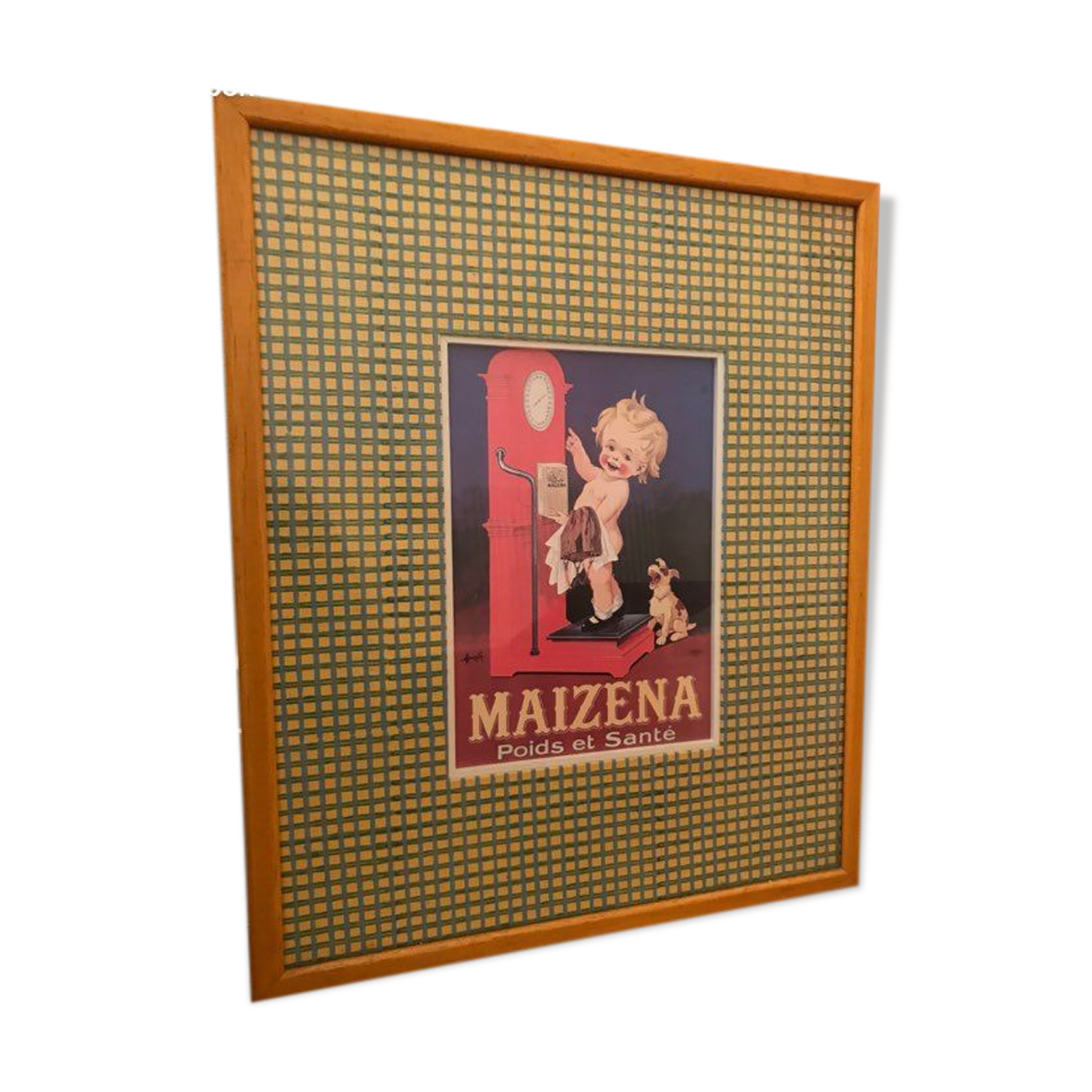 Old advertising frame Maïzena