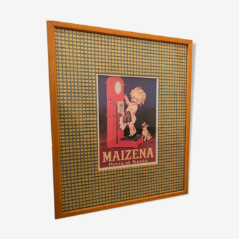 Old advertising frame Maïzena