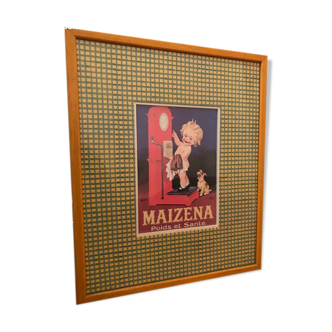 Old advertising frame Maïzena