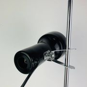 Lampe de bureau spot noir et chrome, années 60, réglable
