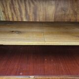1930s Art Decò display cabinet in walnut and walnut root
