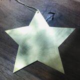 Golden brass star
