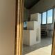 Gilded mirror with frieze h2m10 l:73cm