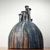 Large Fireplace Vase Studio in Brutalist Mid-Century Ceramic by Gerhard Liebenthron, 1974