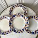 Set of 4 flat plates Moulin des Loups and Orchies model Canada