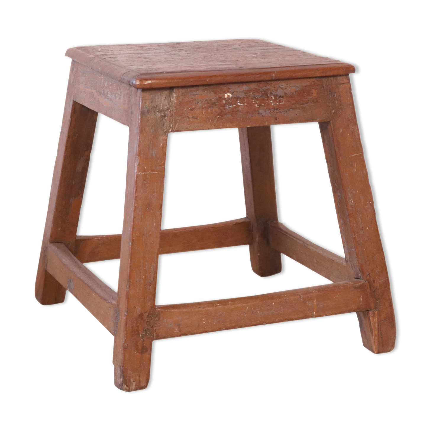 Old Burmese teak workshop stool