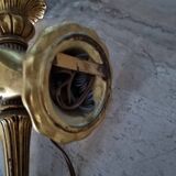 Bronze Wall Lamp John Devoluy Nubian Hand with Torch