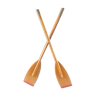 Pair of old wooden oars