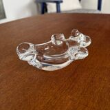 Cendrier vintage en forme d'ours en cristal de Vannes