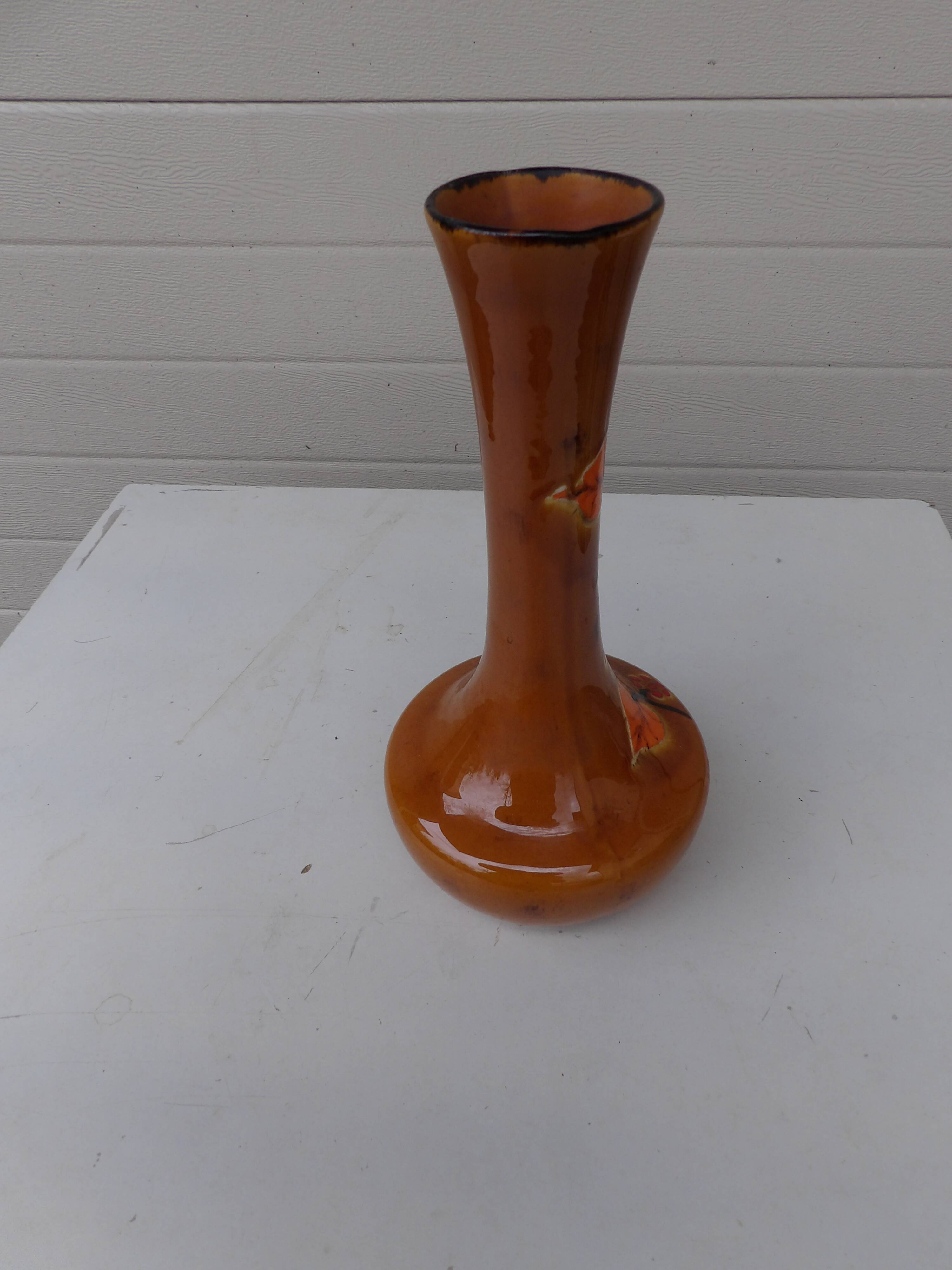 Orange neck vase