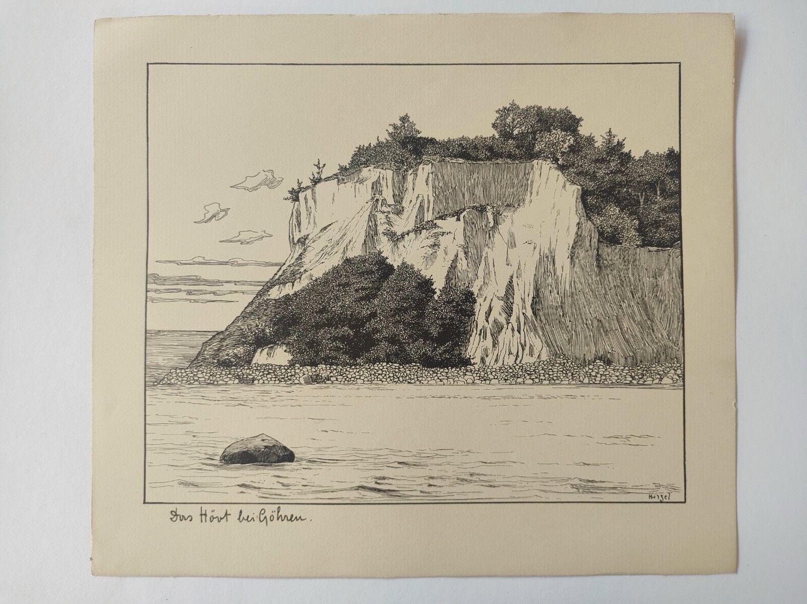 Antique print - La cape de mer - Lithograph from 1902
