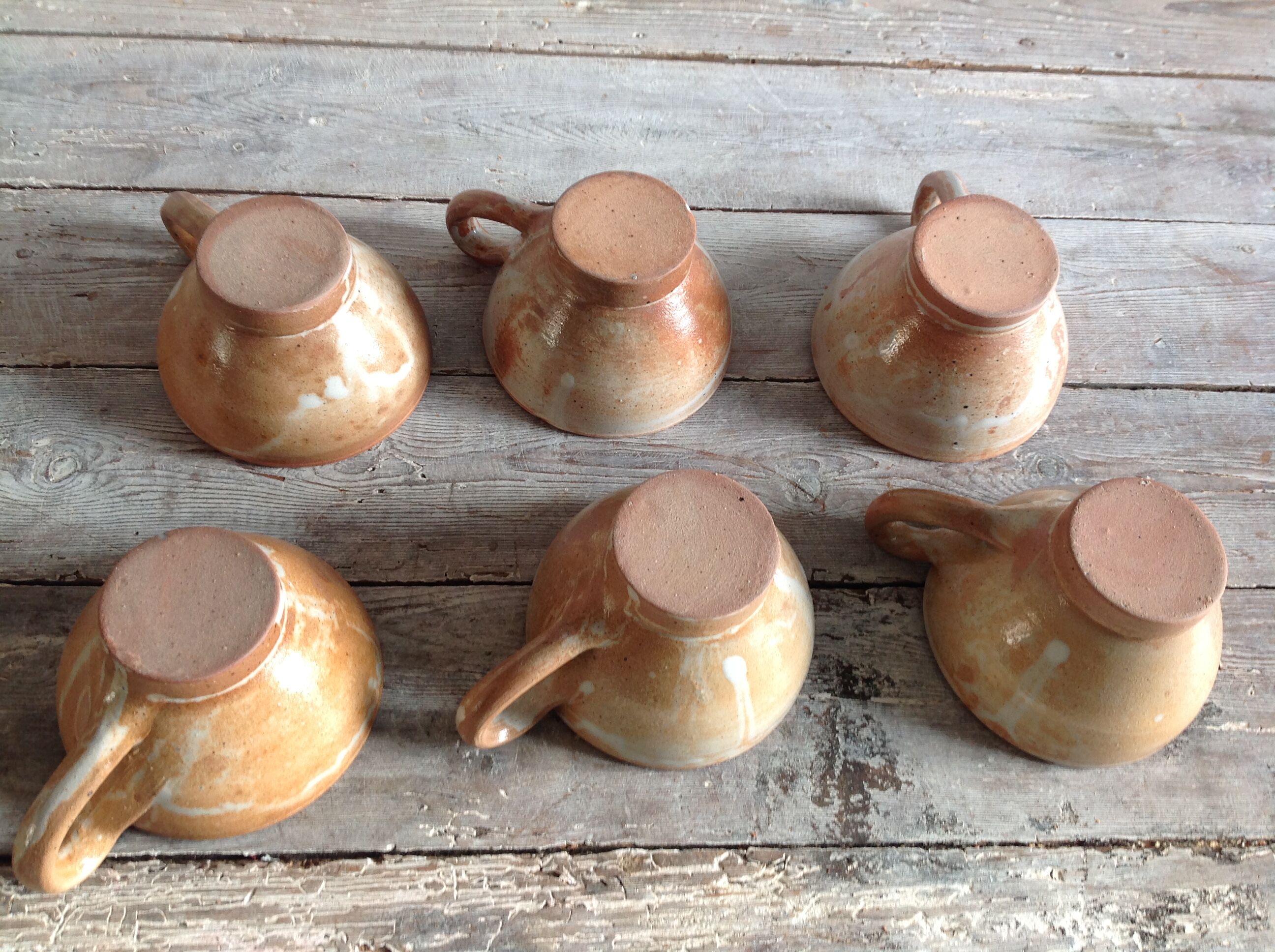 Lot of 6 cups in sandies