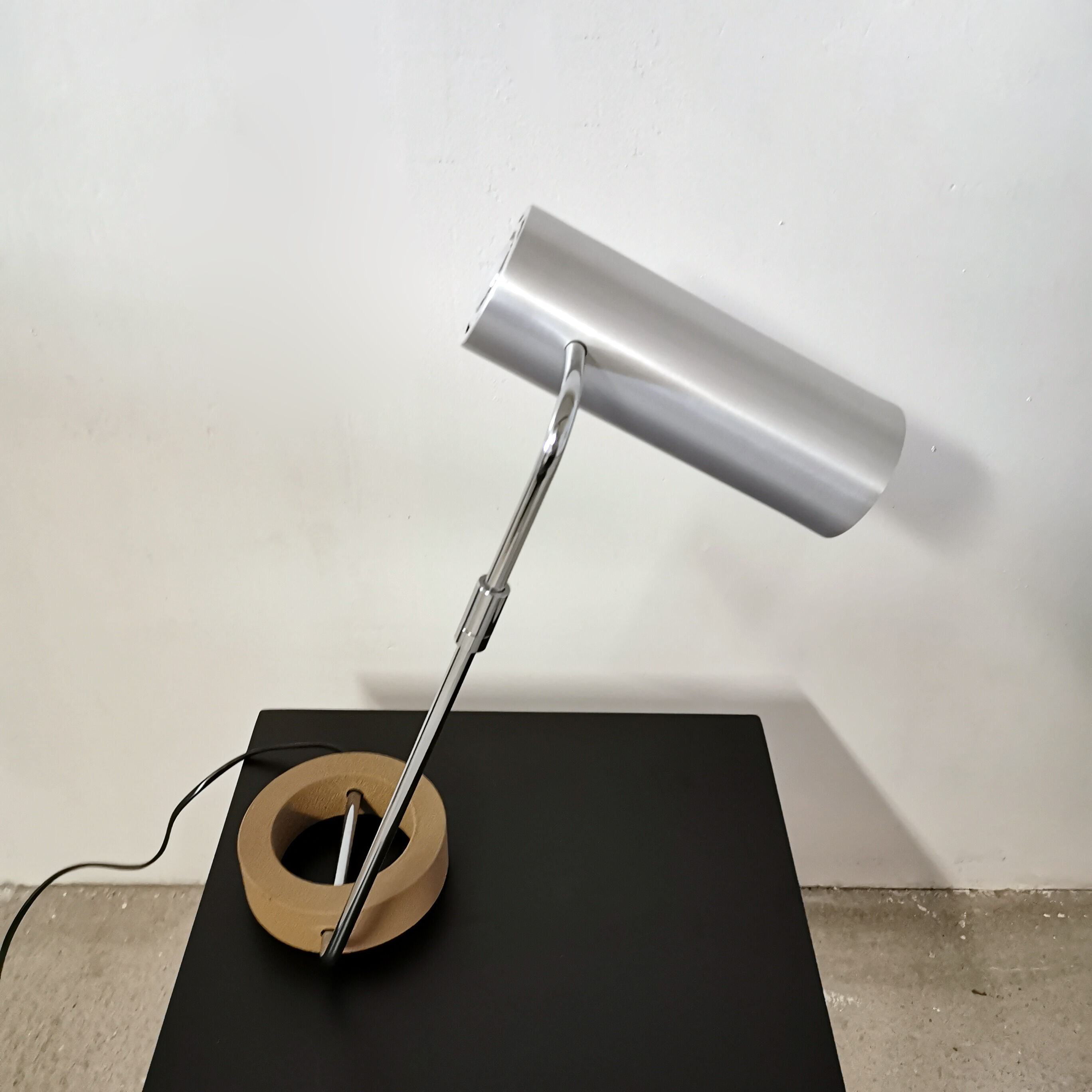 Swiss aluminium lamp, Baltensweiler, 1970