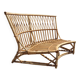 Vintage rattan sofa by Audoux Minet