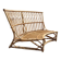 Vintage rattan sofa by Audoux Minet